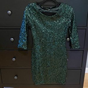 Express Sequin Holiday Dress